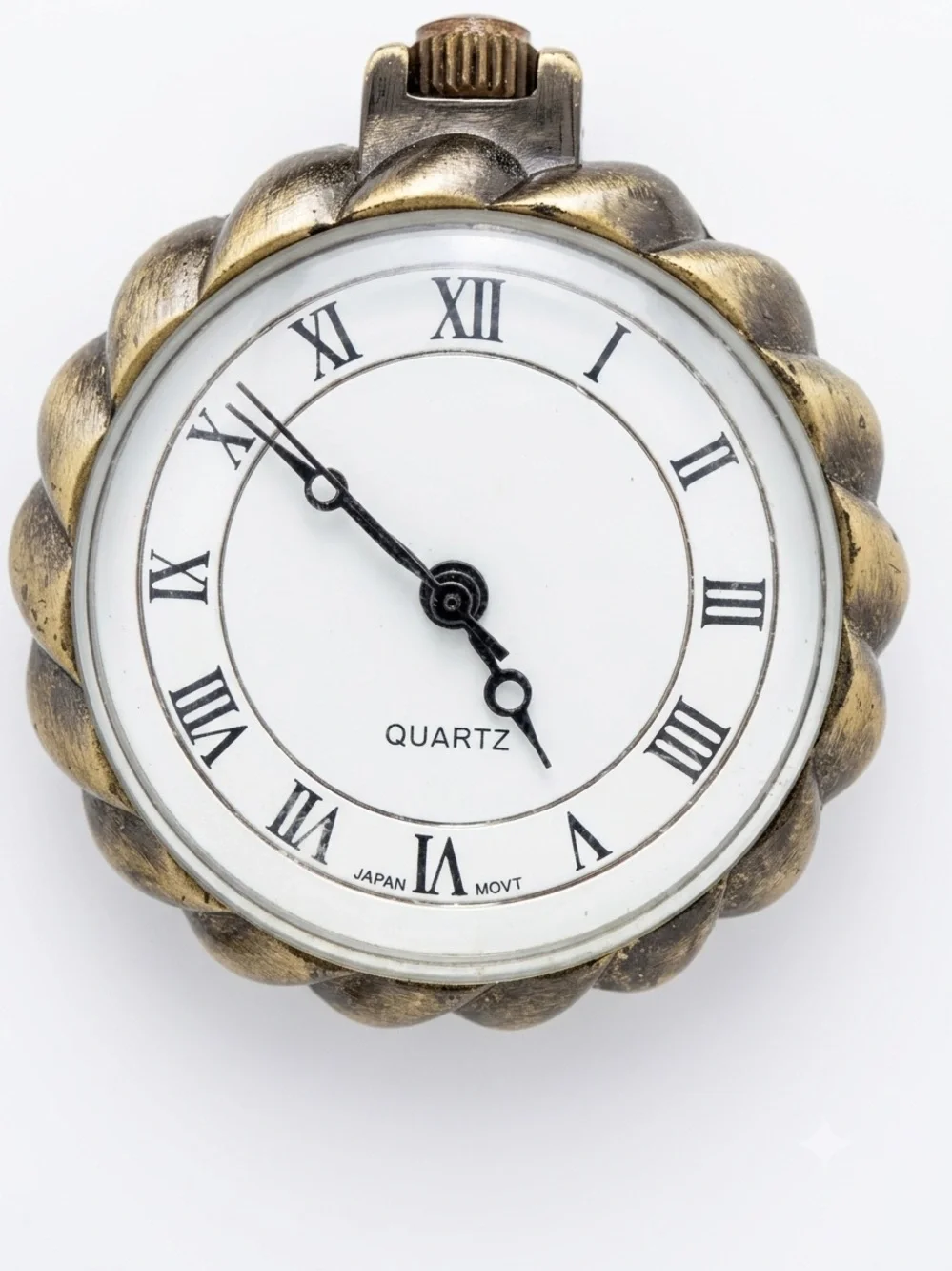 Vintage Style Miniature Brass Pocket Watch / Pendant Timepiece